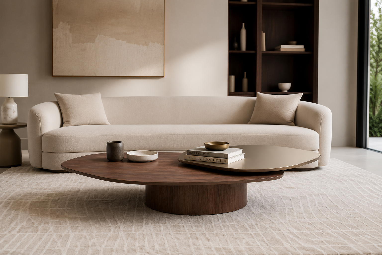 Amazonico Modern Coffee Table (Rotating Top)
