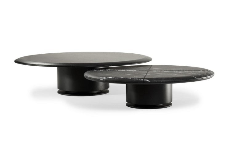 Cisa Graphite Oak Round Small Coffee Table