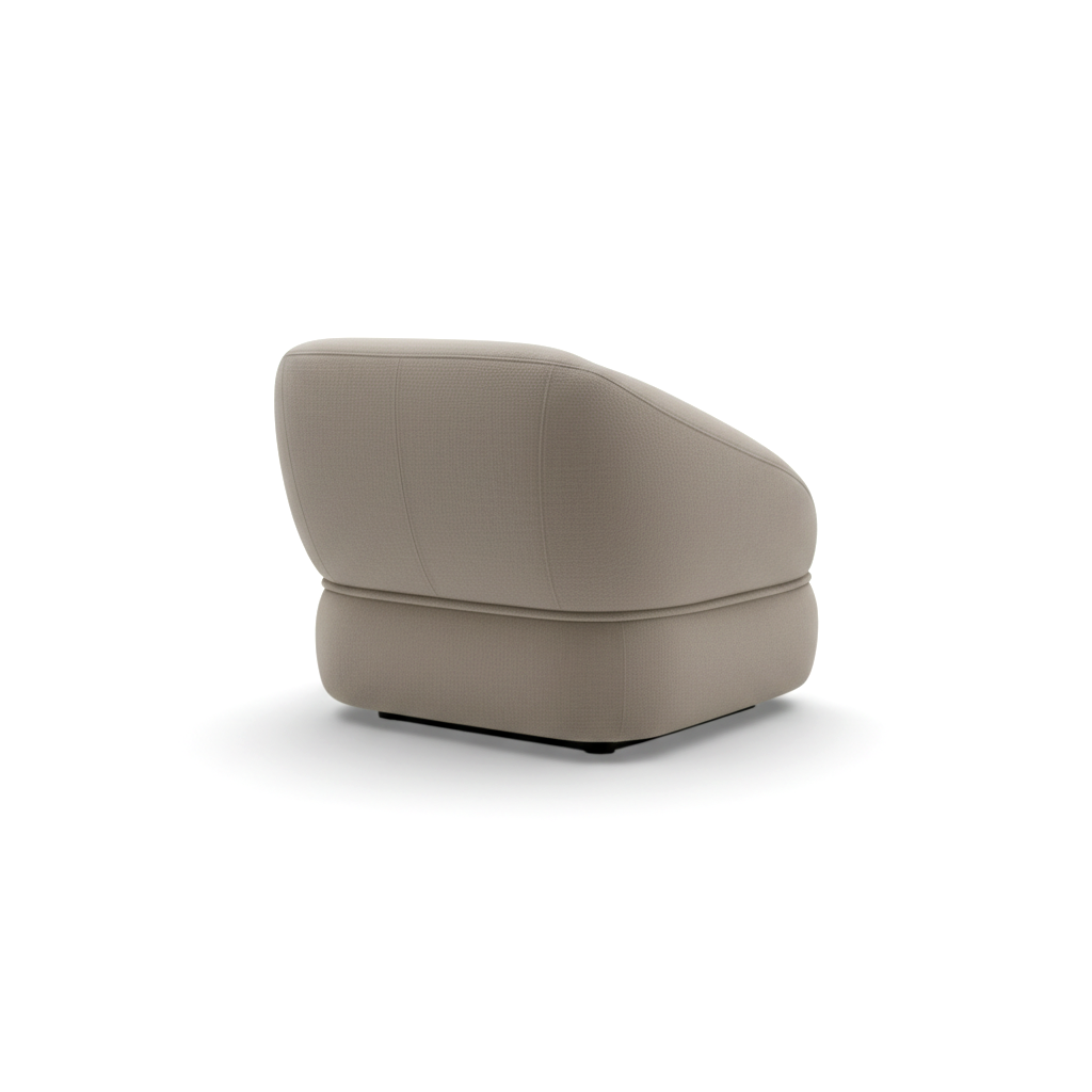 Clyde Lounge Chair Taupe-Grey