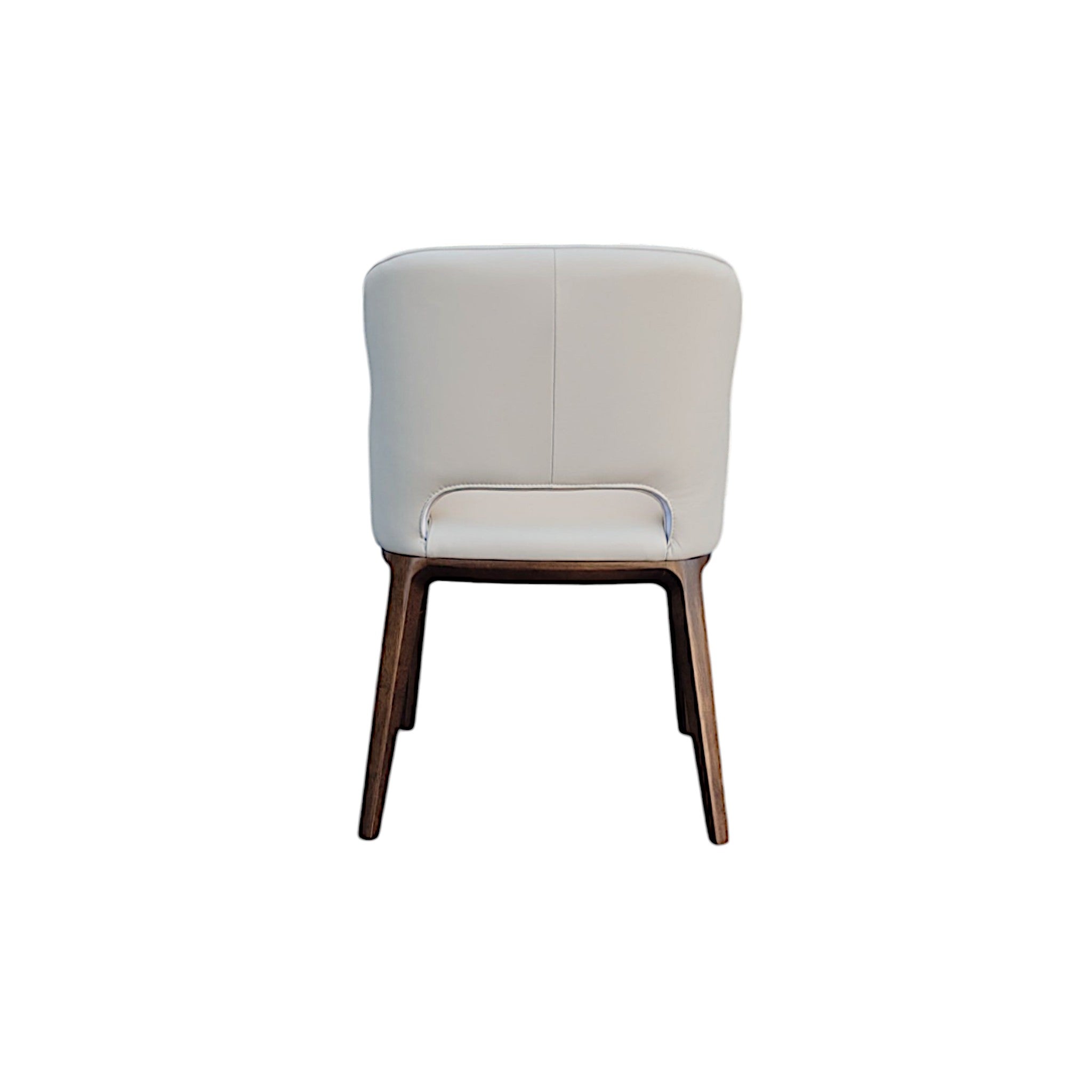 Savona Natural Frost Leather Dining Armhair