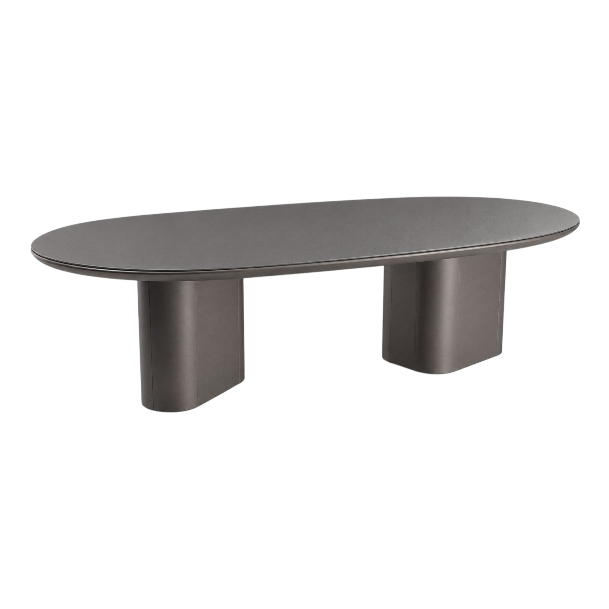 Miami Oval Graphite Dining Table