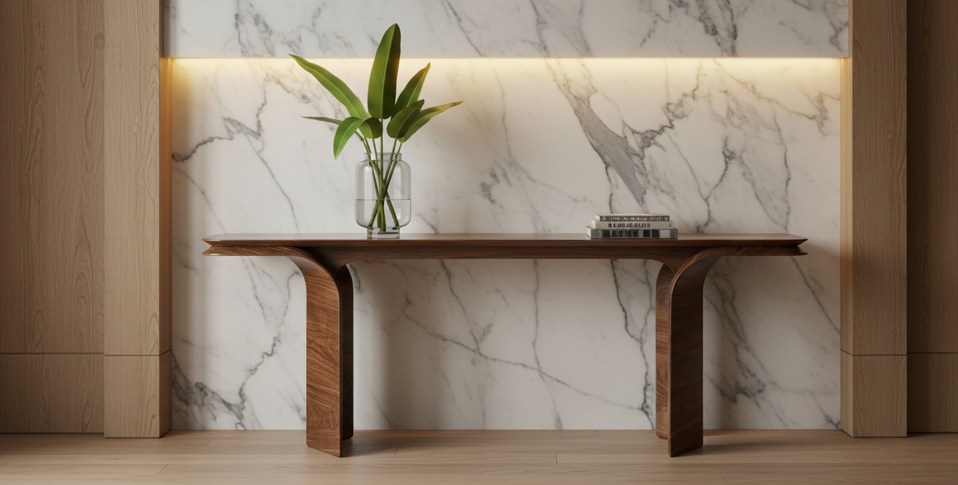 Othello Walnut Console Table