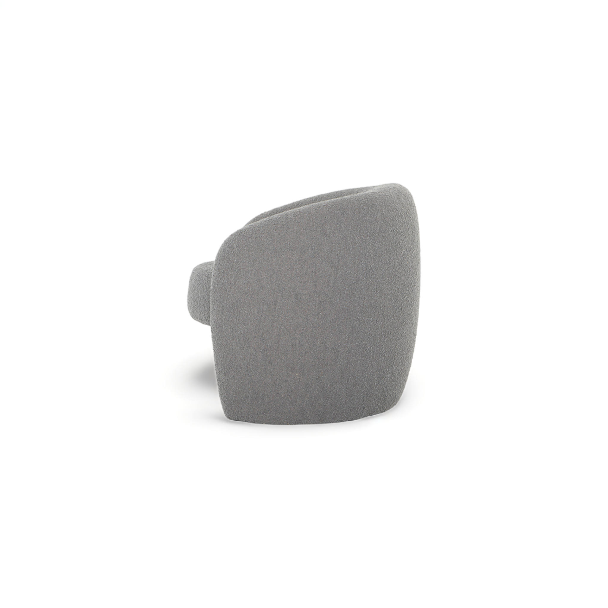 Tortona Grey Boucle Lounge Chair