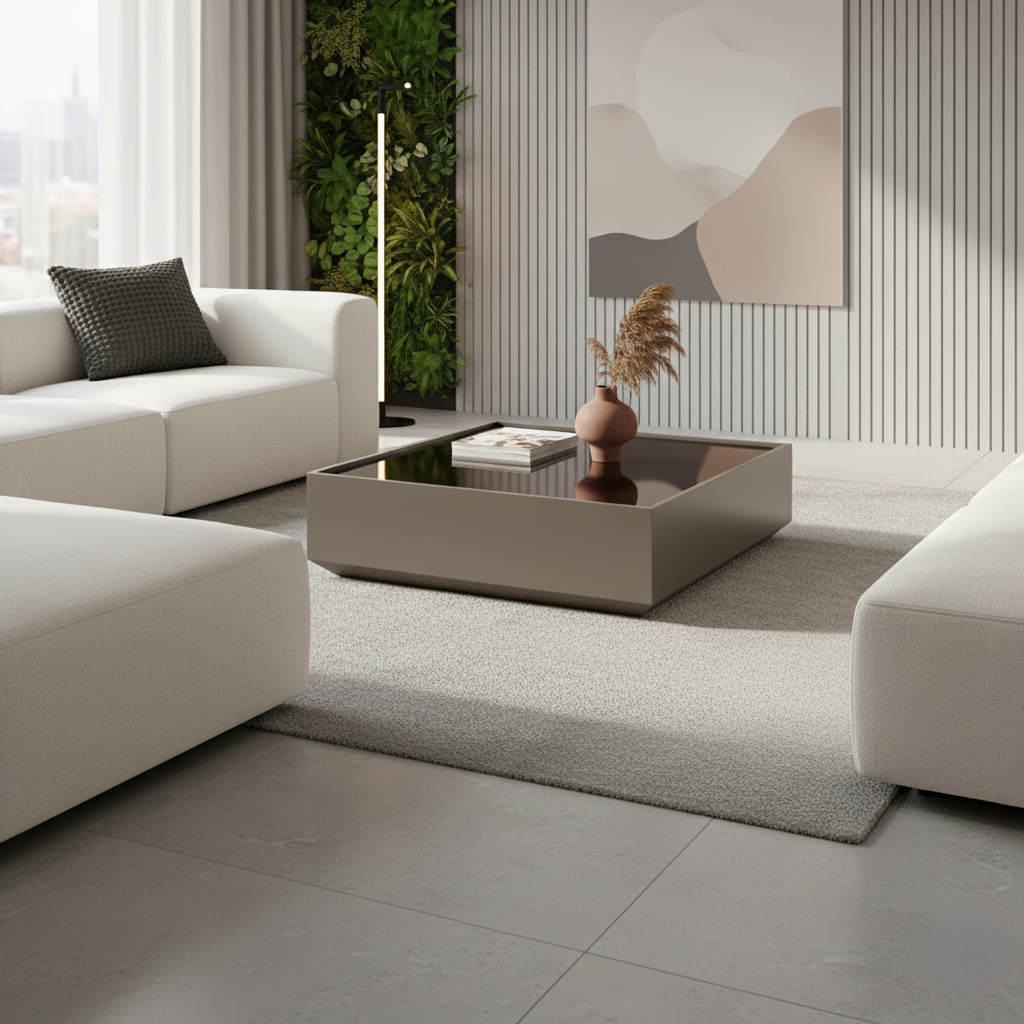 Skol Square Dark Grey Coffee Table