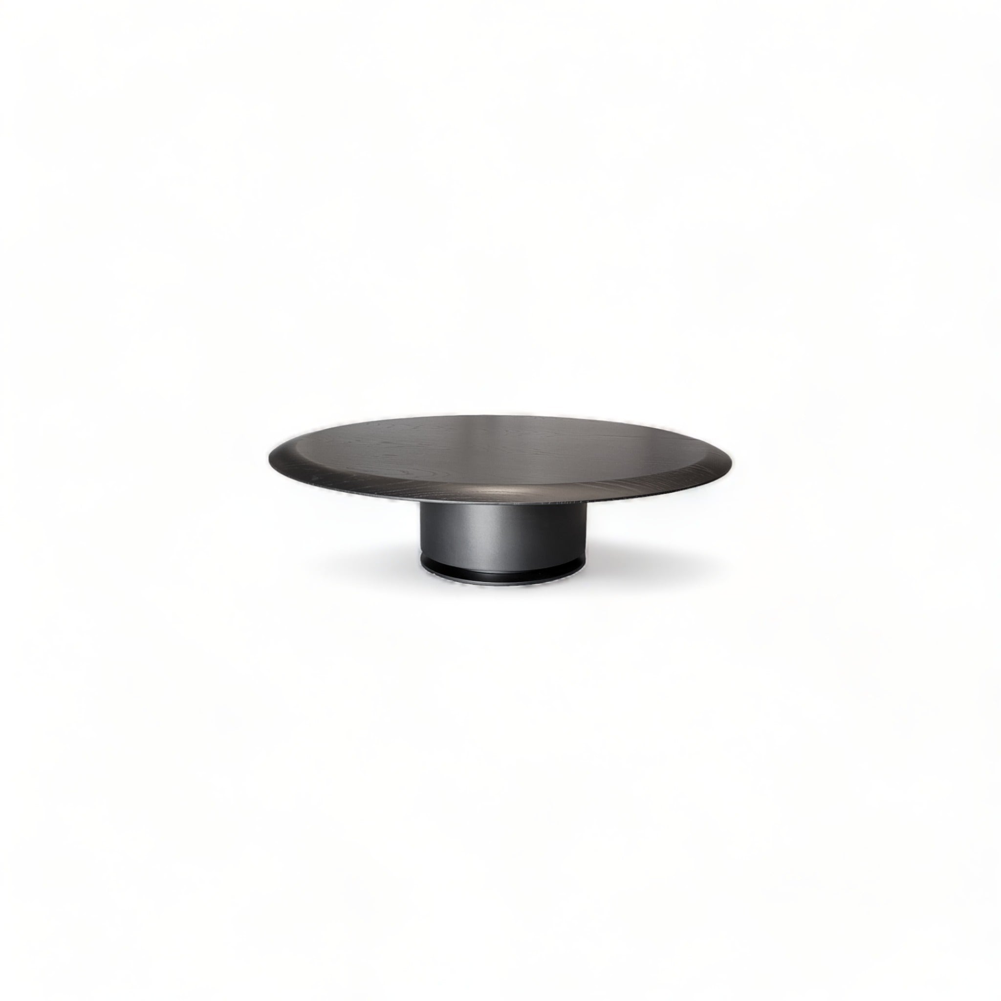 Cisa Graphite Oak Round Small Coffee Table