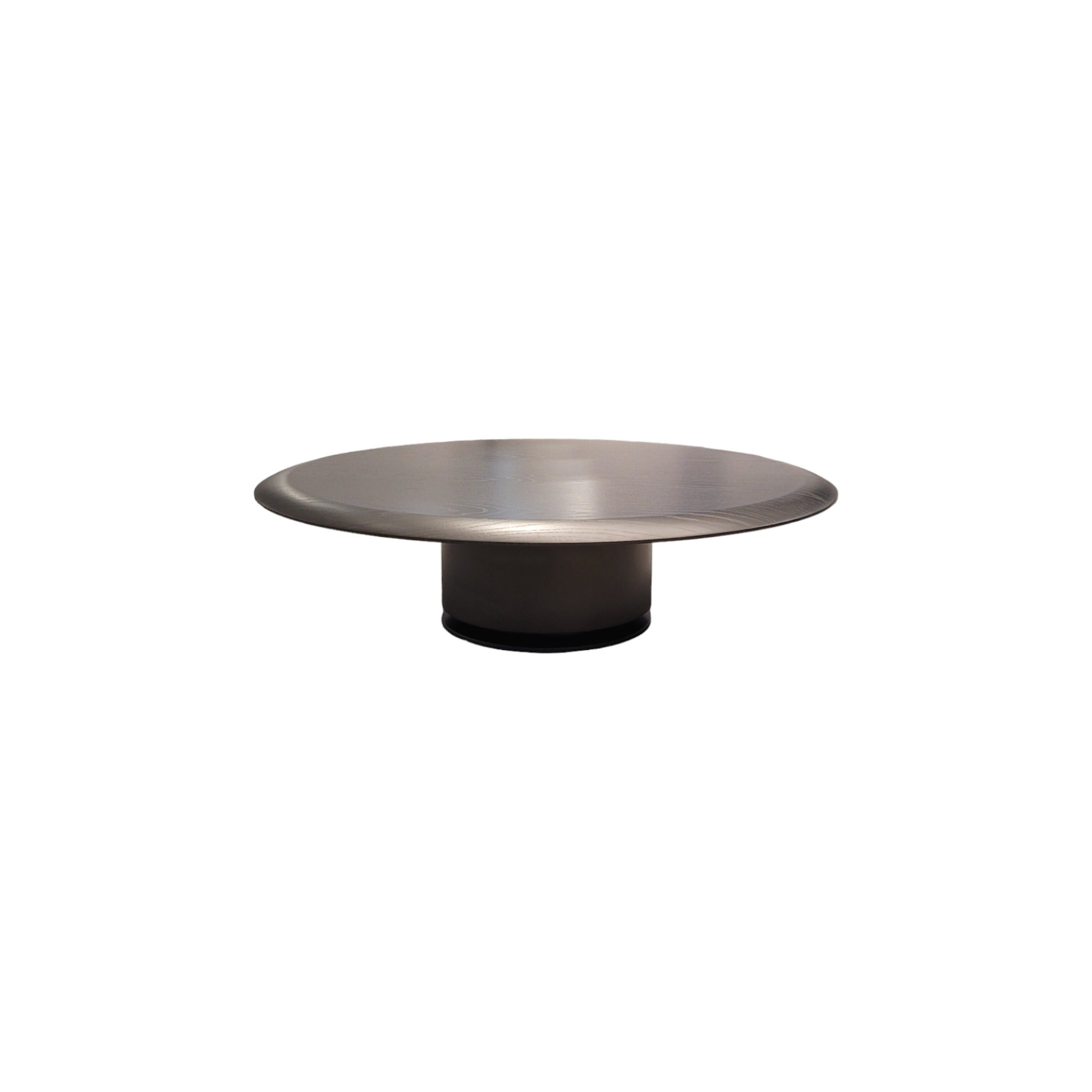 Cisa Graphite Oak Round Small Coffee Table