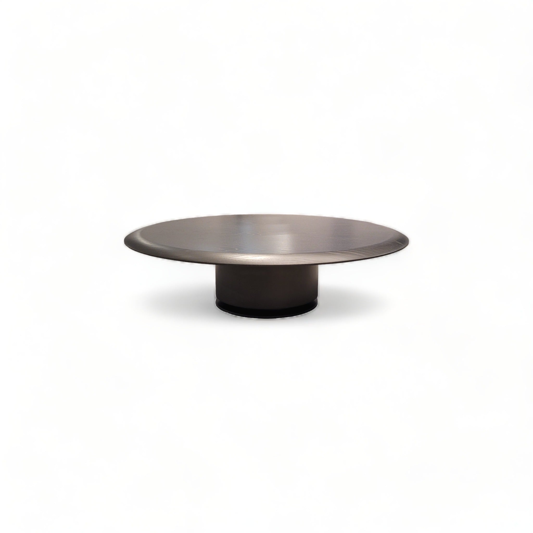 Cisa Graphite Oak Round Small Coffee Table