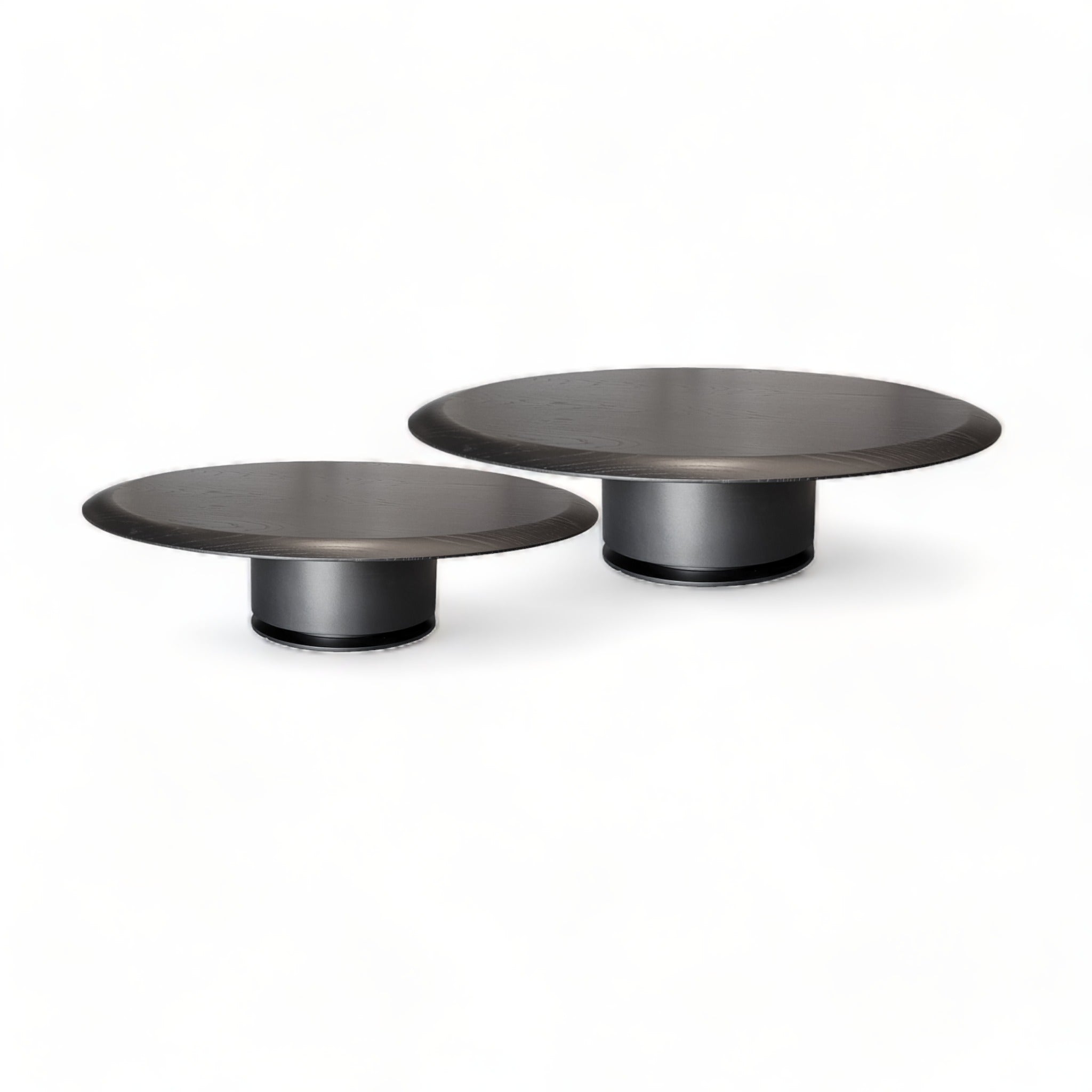 Cisa Graphite Oak Round Small Coffee Table