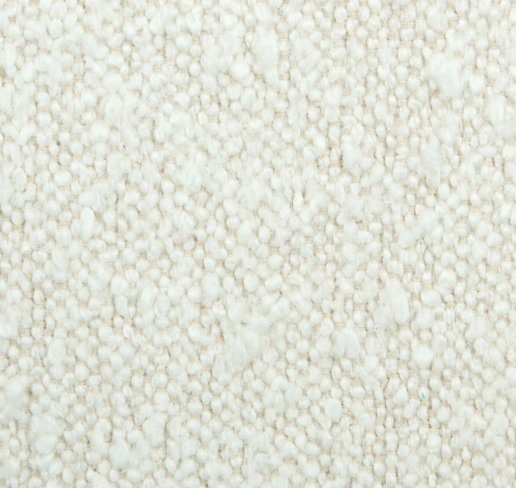 Helene White Boucle Lounge Chair
