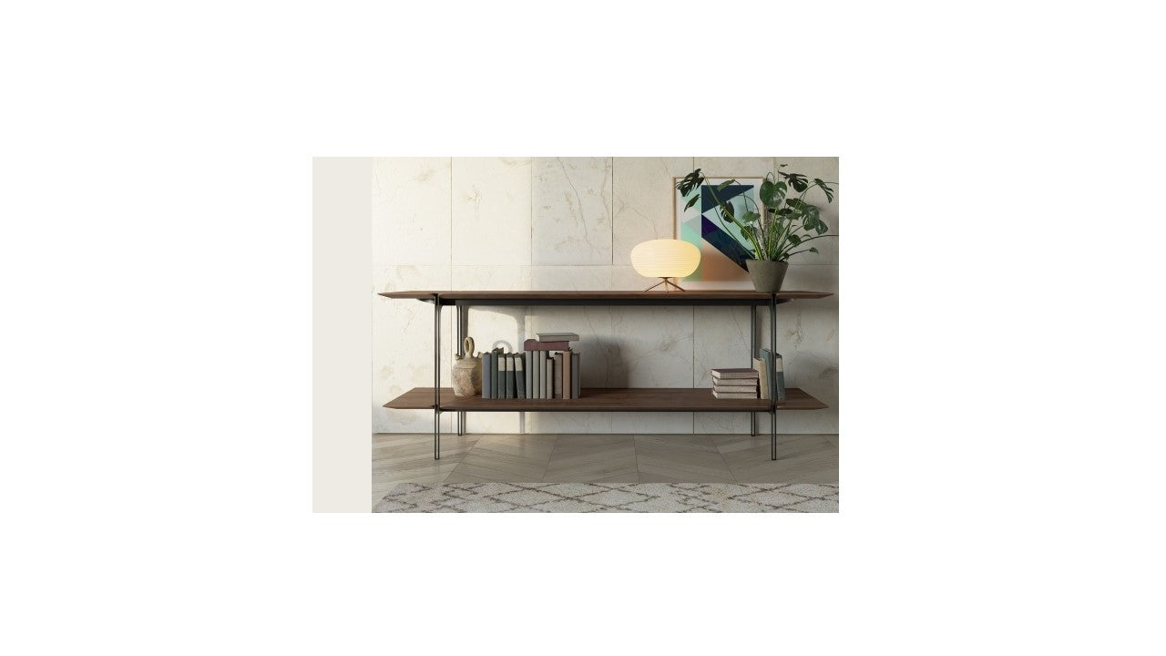 Druida Walnut Console Table