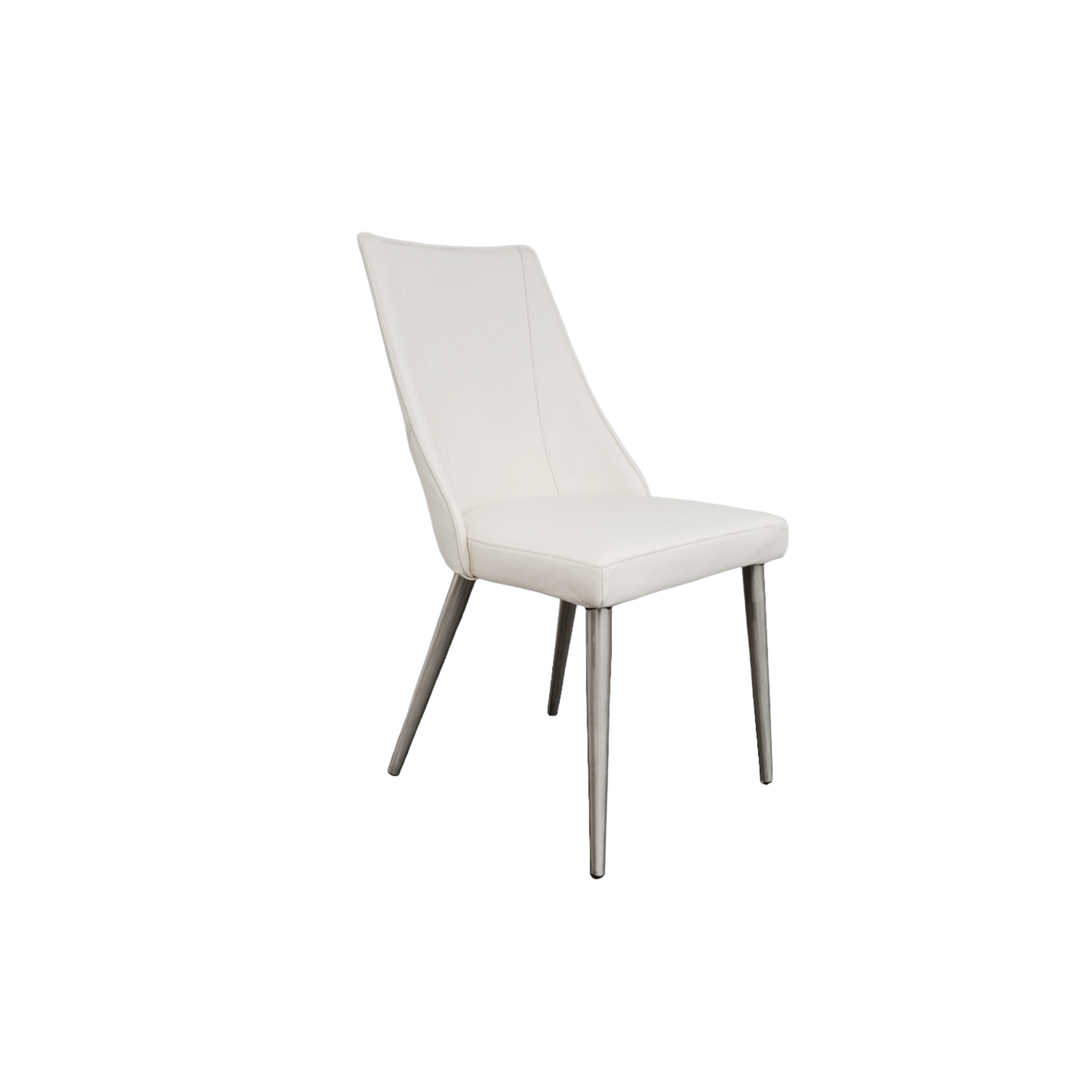 Urbana White Leather Chair