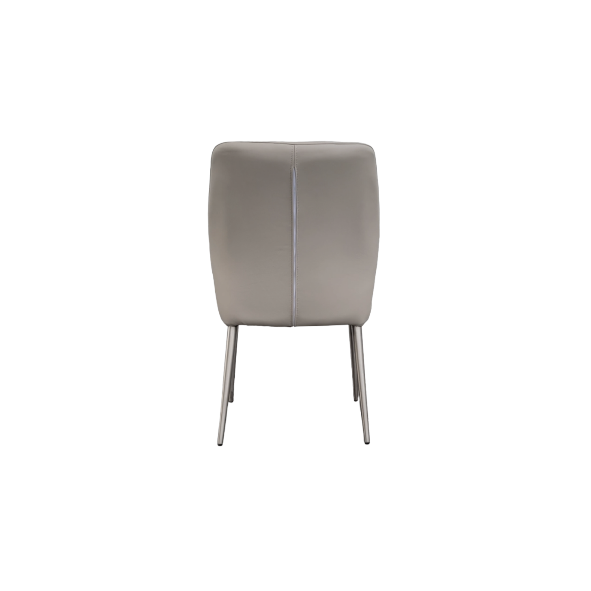 Gabbana Light Grey Leather Dining Chair
