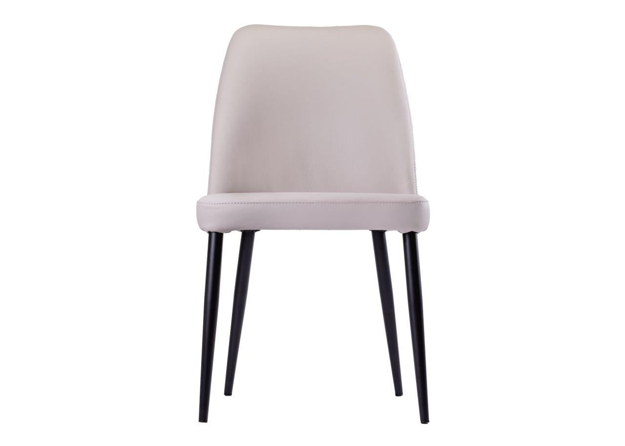 Toulon Light Grey Leather Chair