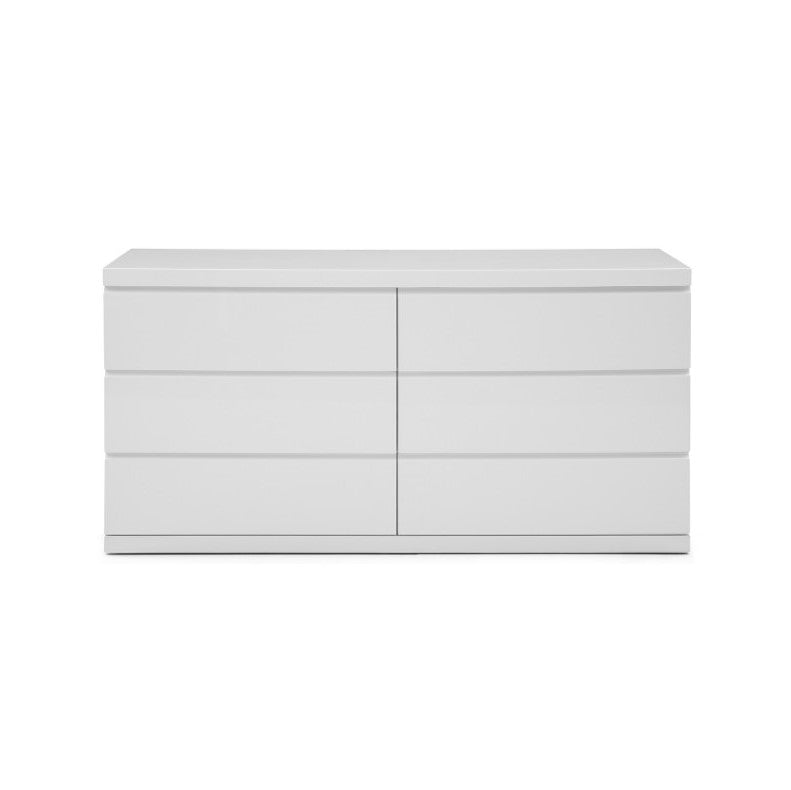 white modern double dresser 63