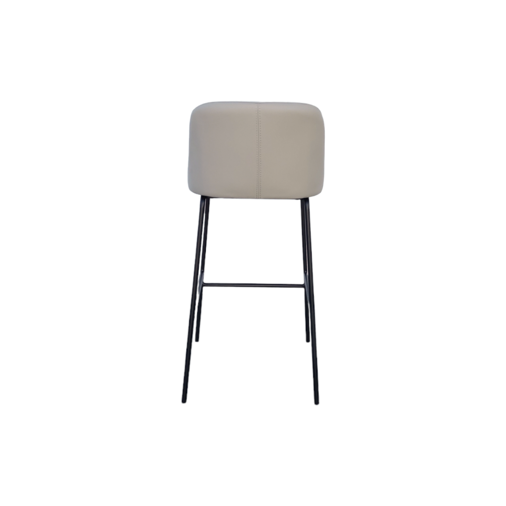 Kayla Light Grey Leather Counter Stool