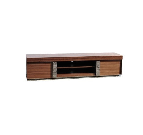 Biesse Walnut Entertainment TV Stand