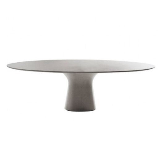 Podium Oval concrete dining table