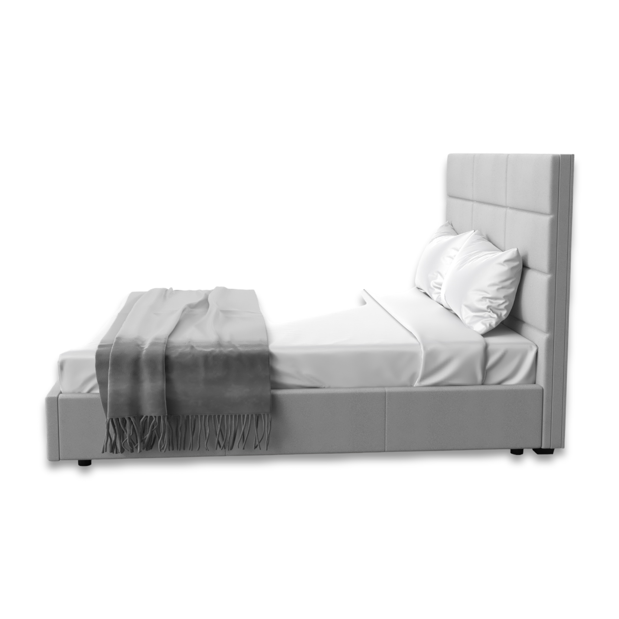 Champs Light Grey Bed