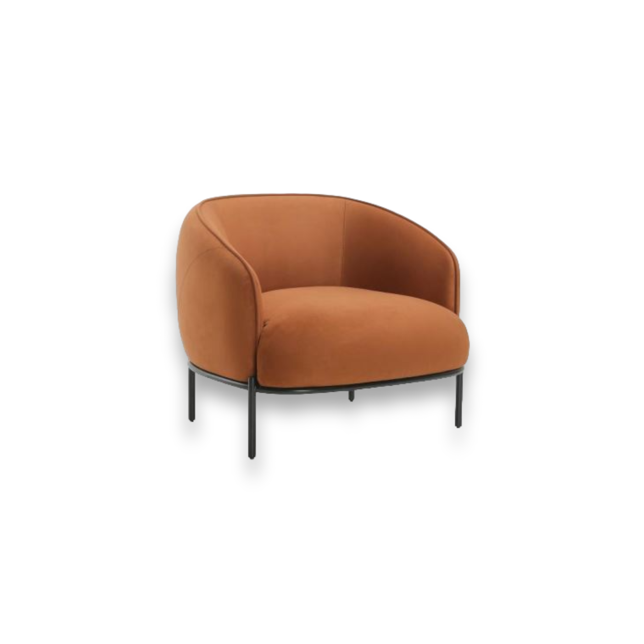 Rhone Orange Lounge Chair