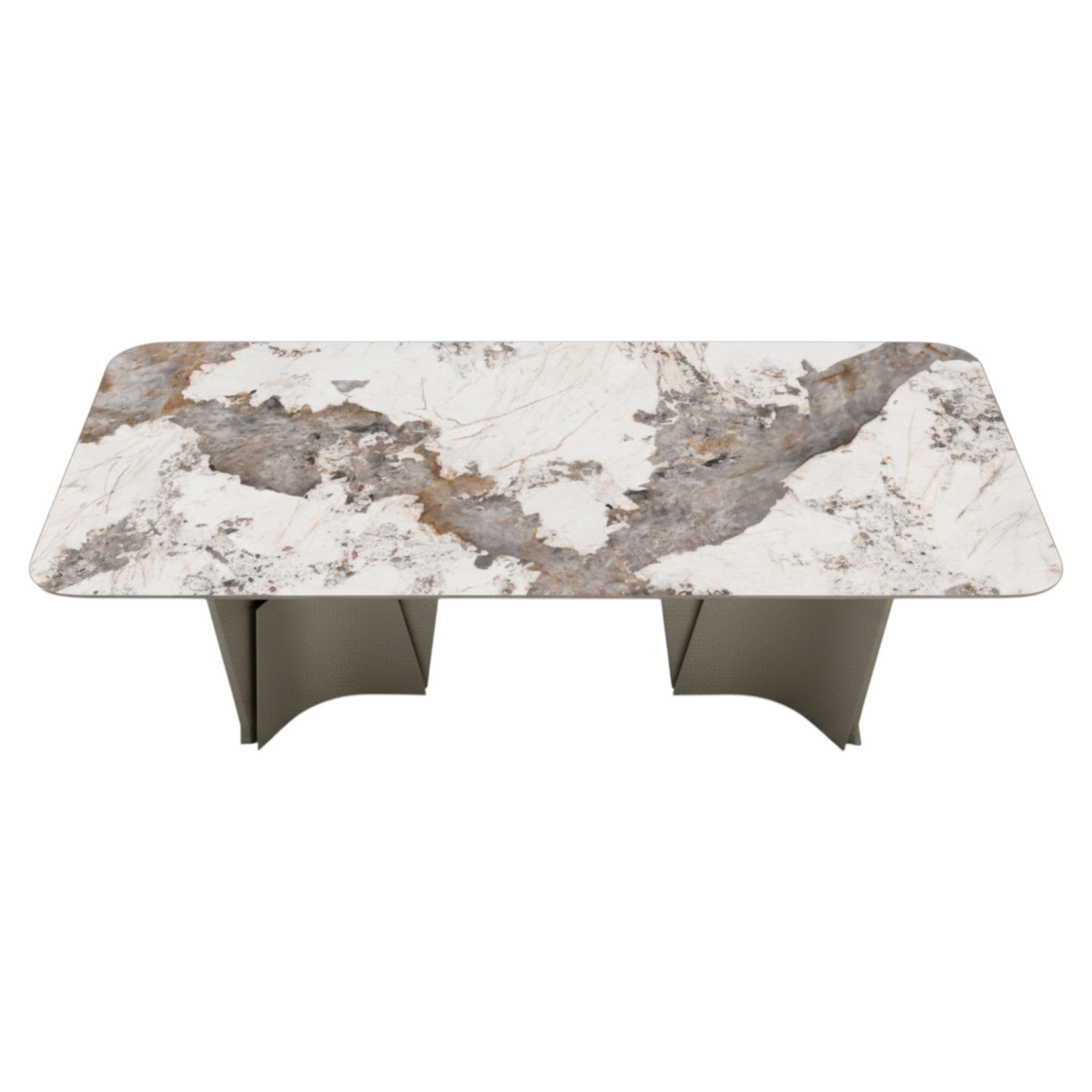 Andorinha Rectangle Dining Table with Pandora Porcelain Top