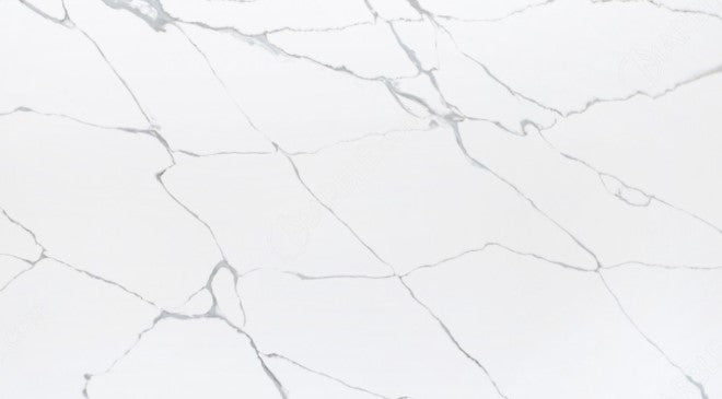 Eva Rectangular Dining Table White Porcelain Top and Walnut Base