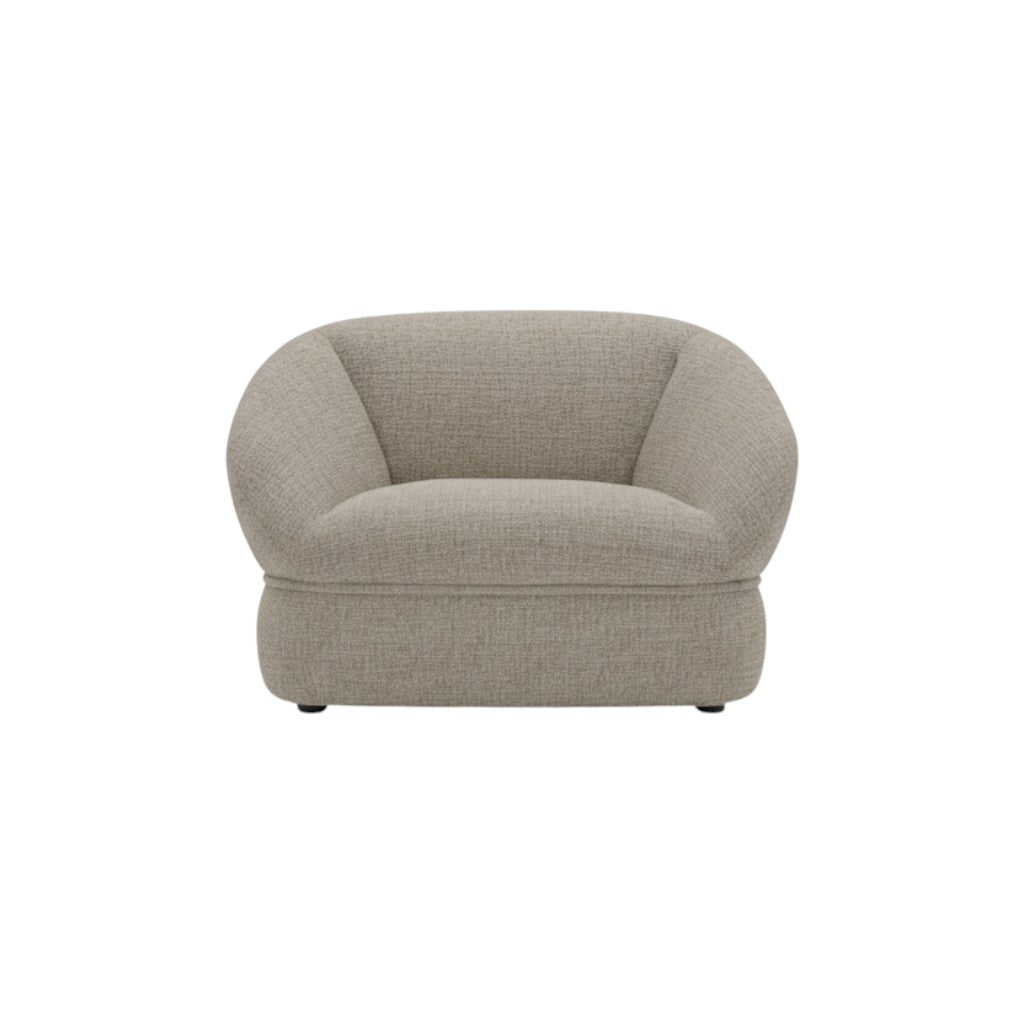 Clyde Lounge Chair Taupe-Grey