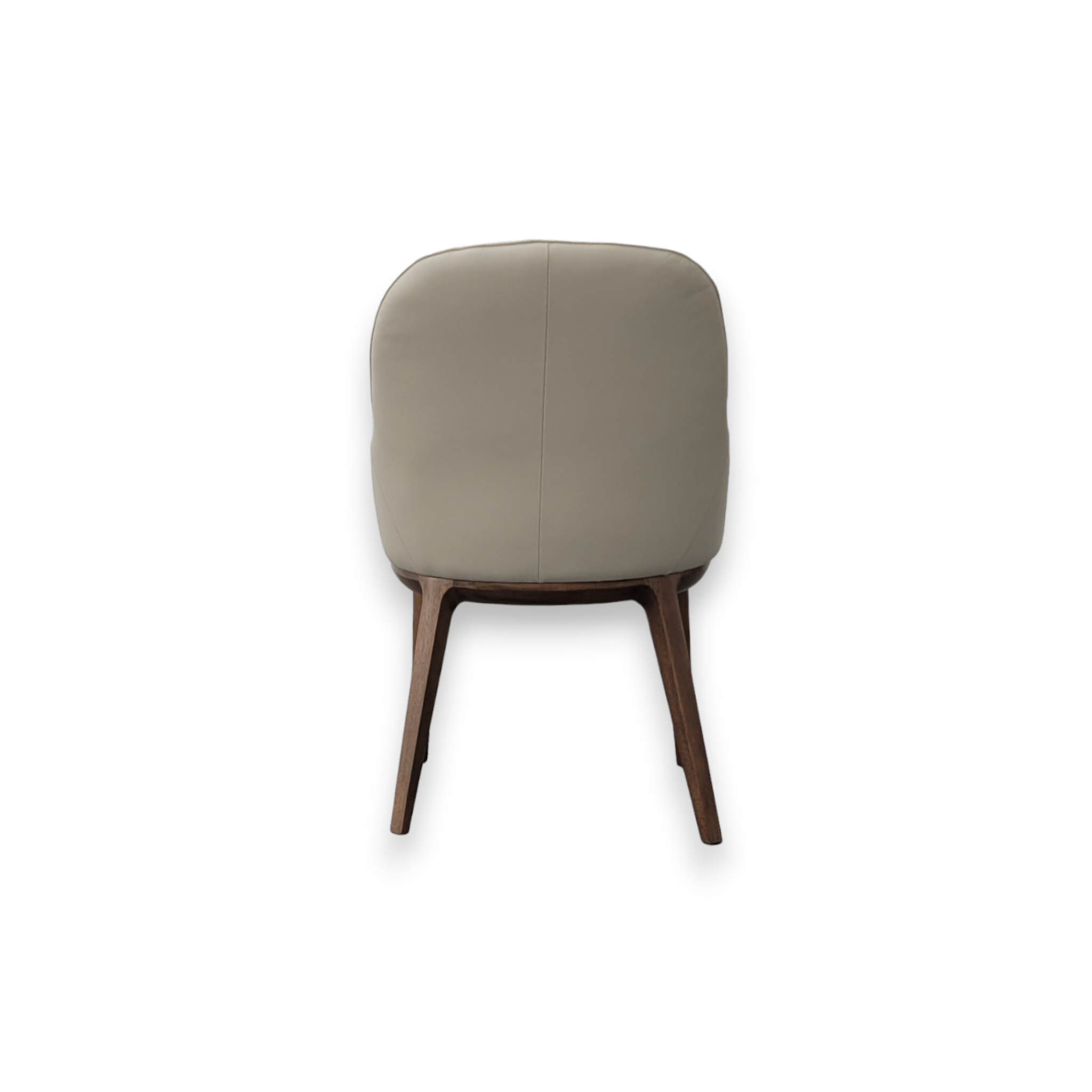 Enea Walnut Wheat Leather Dining Chair