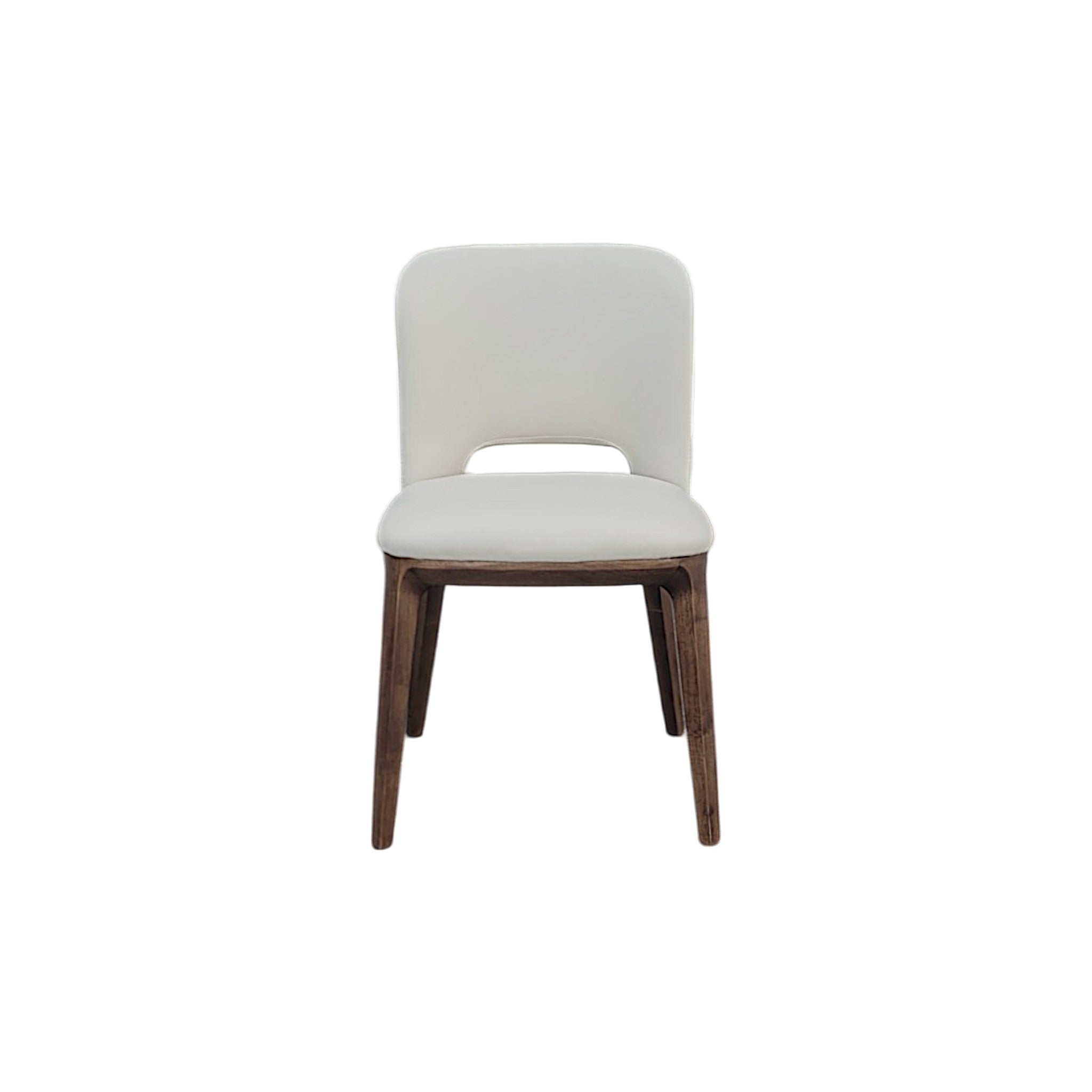 Savona Frost Beige Leather Dining Chair