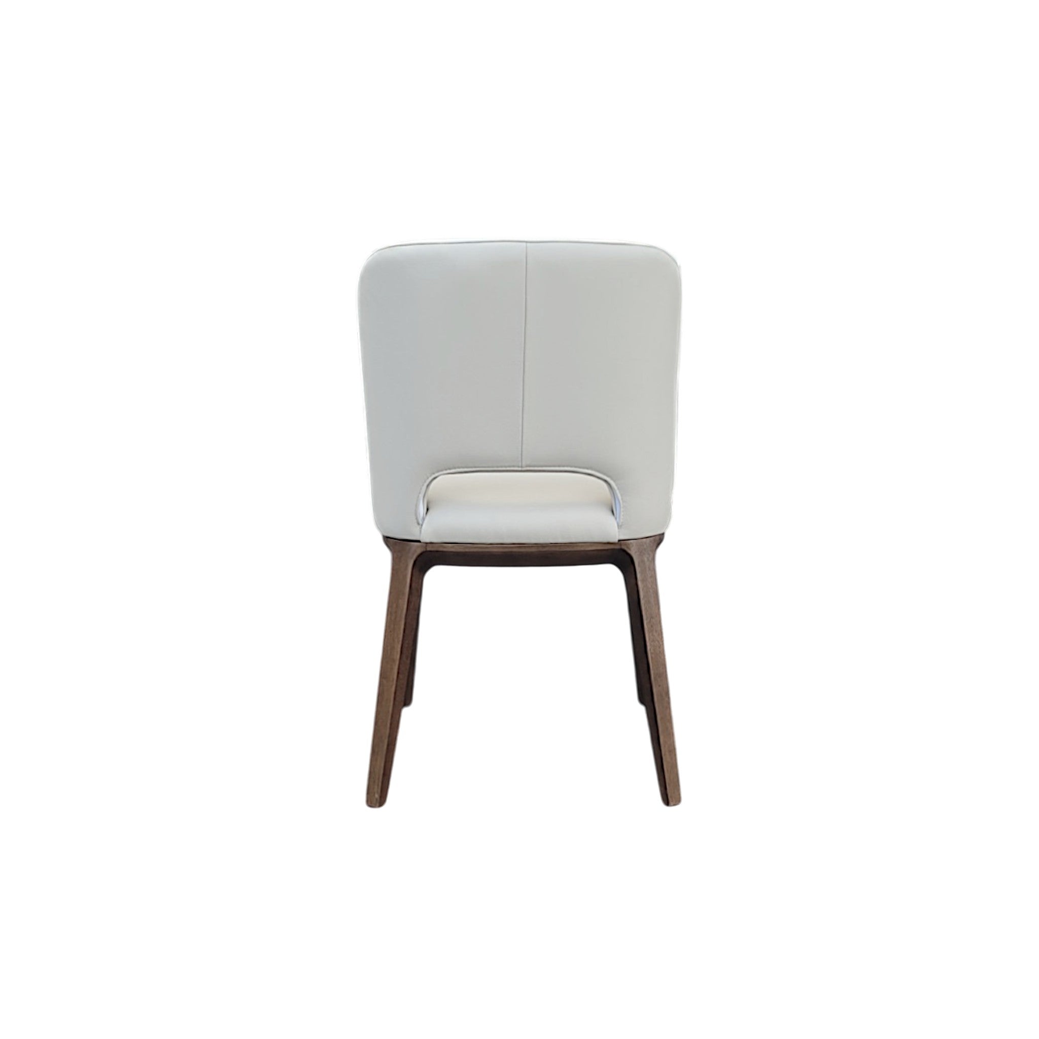 Savona Frost Beige Leather Dining Chair