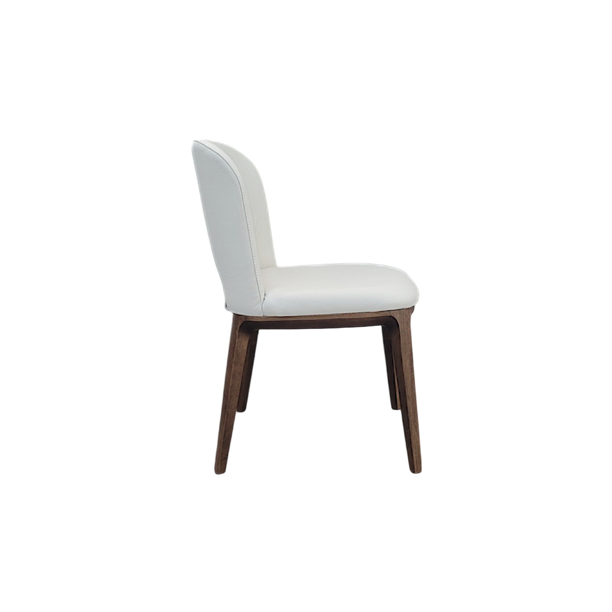 Savona Frost Beige Leather Dining Chair