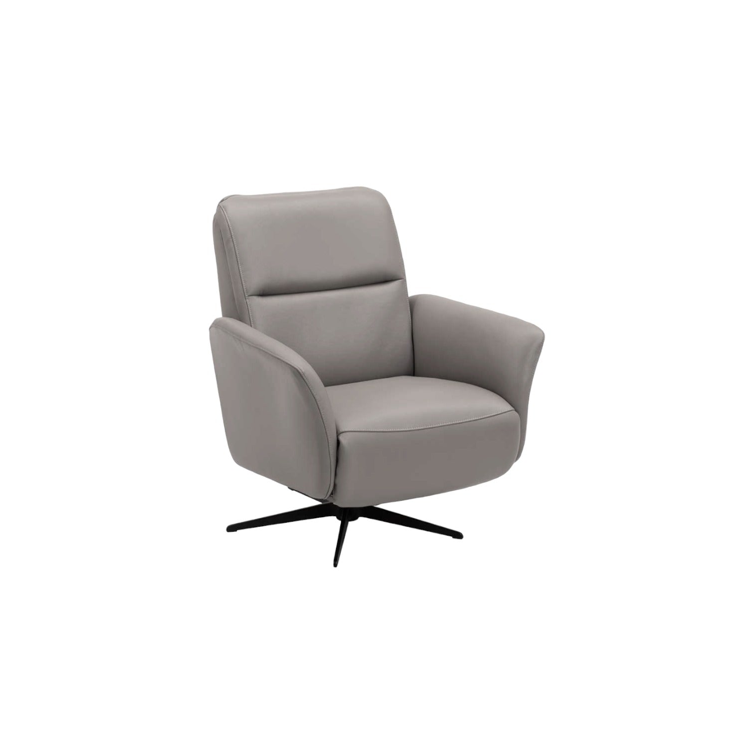 Riva Grey Leather Power Motion Recliner