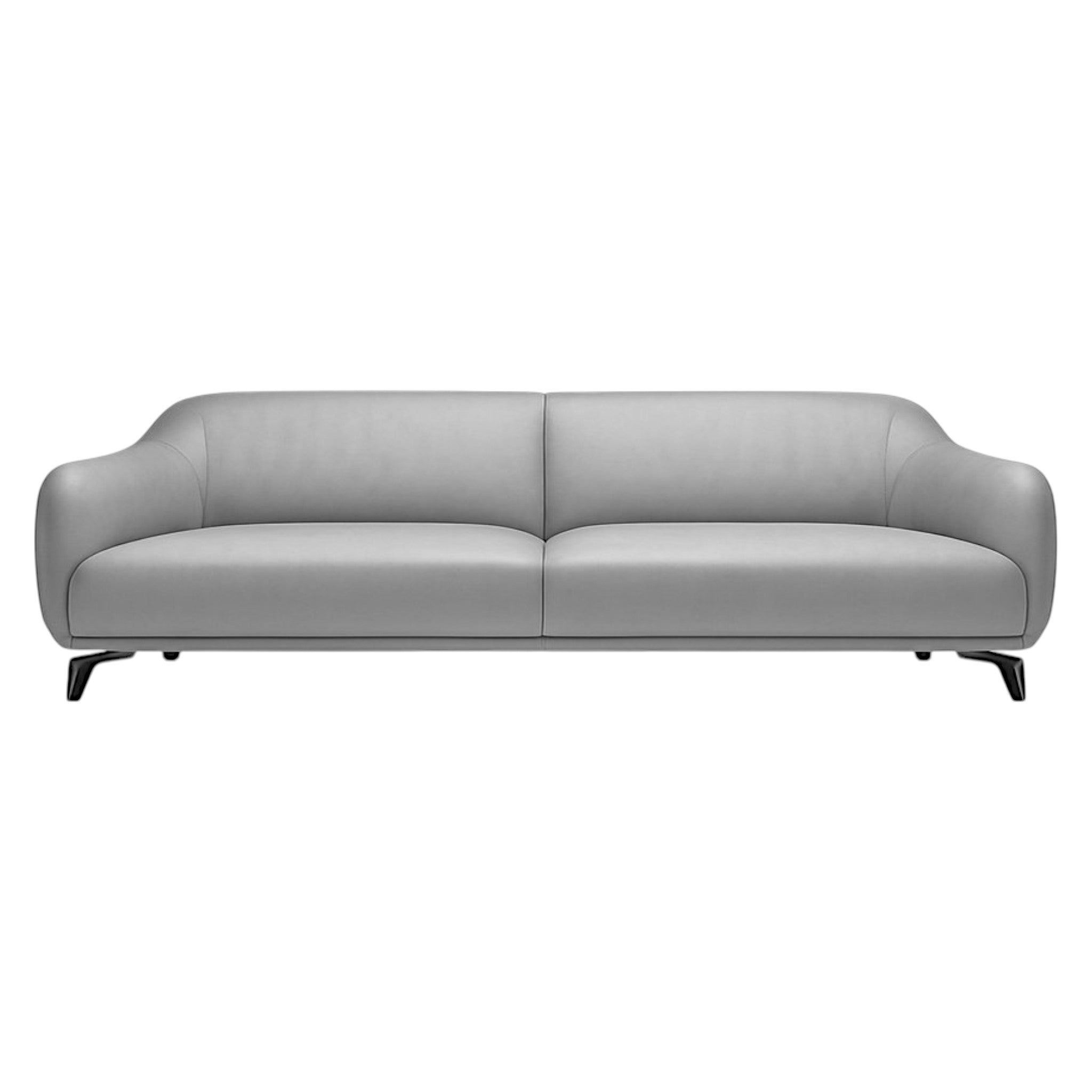 Kailesh Grey Leather Sofa