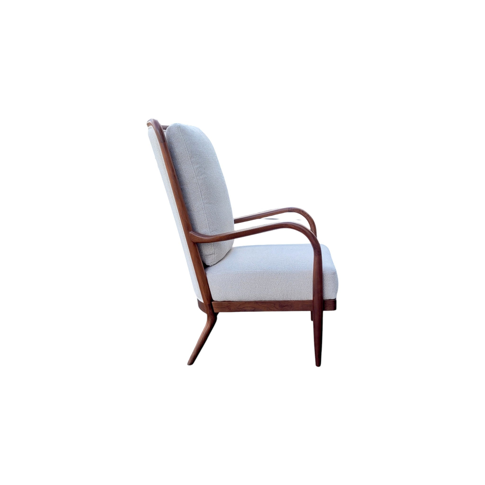 Lenox Walnut Lounge Chair