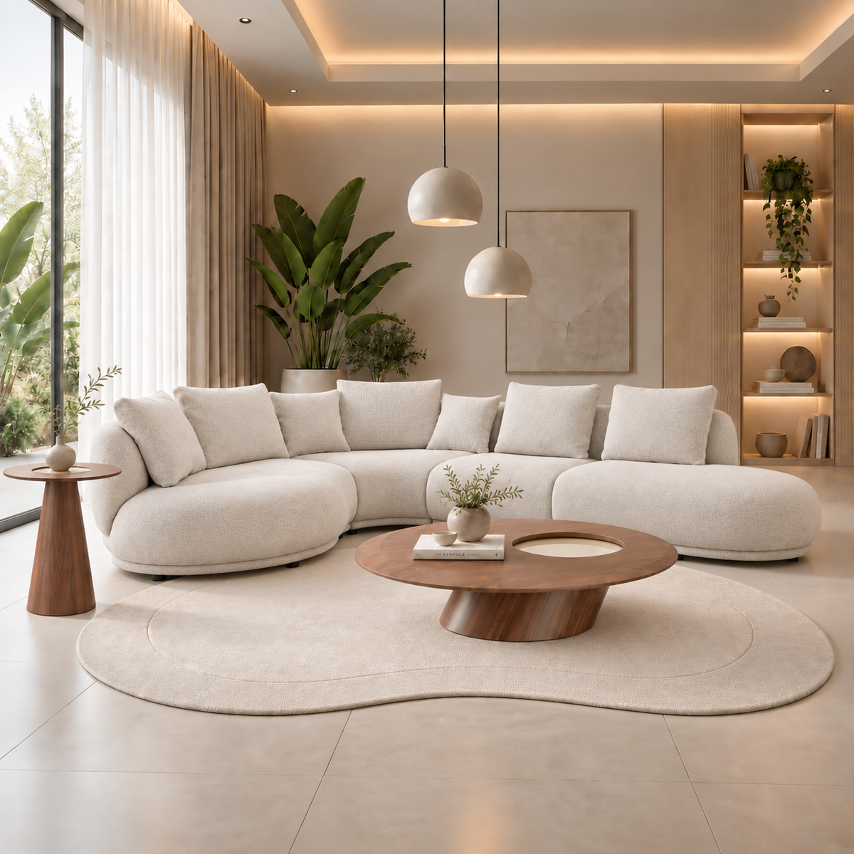 Perigon Modular Sectional Sofa Natural Fabric