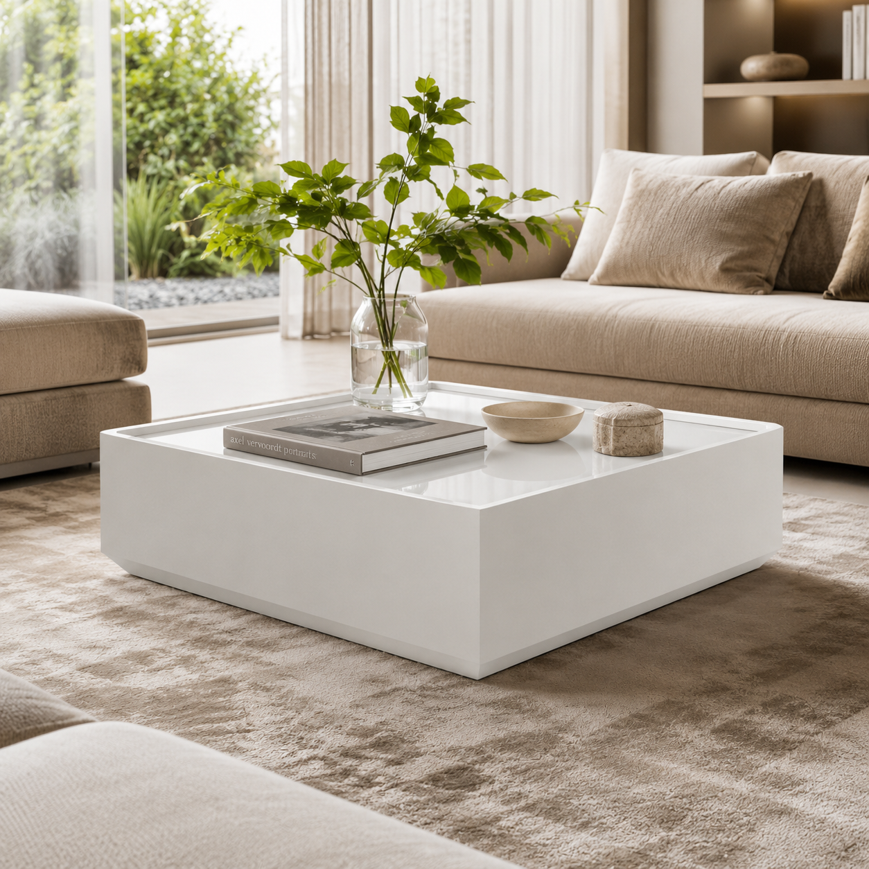 Skol Square Dark Grey Coffee Table