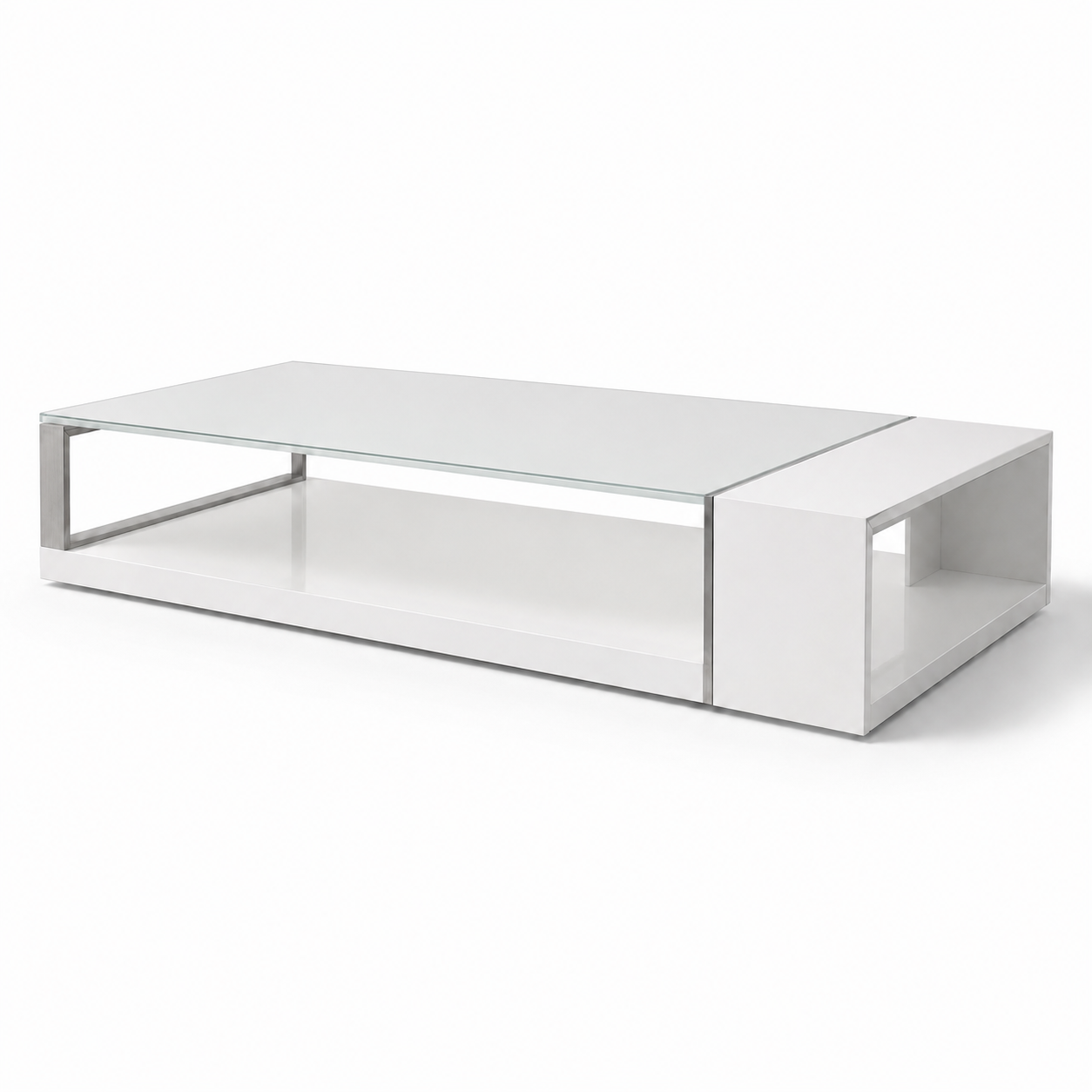 Sydney Modern Rectangular White Coffee Table