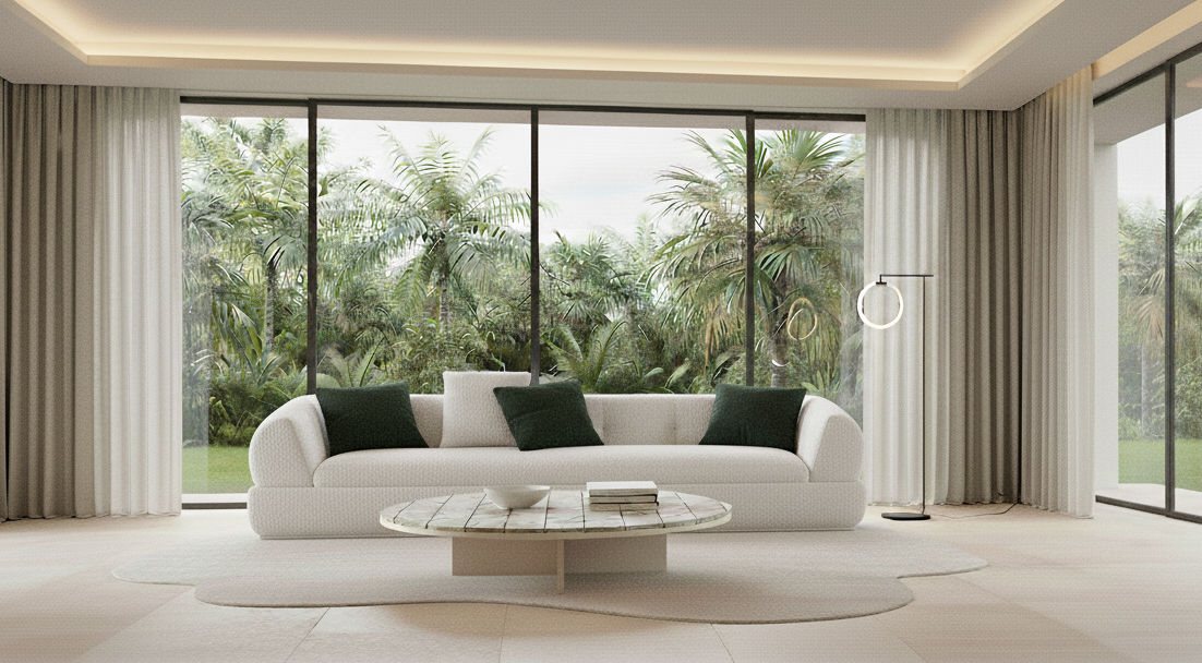 Tyle Round Coffee Table - Marble