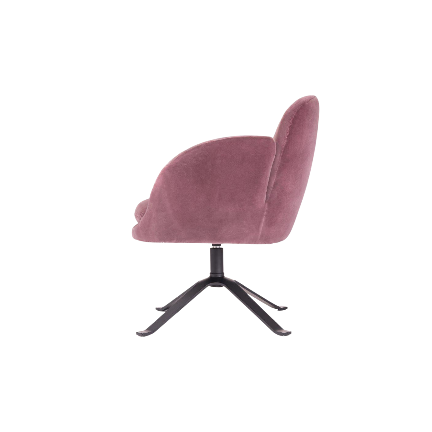 Voss Dark Pink Swivel Armchair