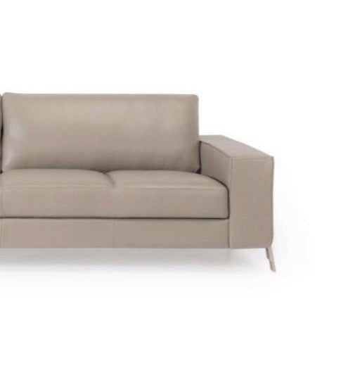 Caiena Grey-Beige Leather Sofa