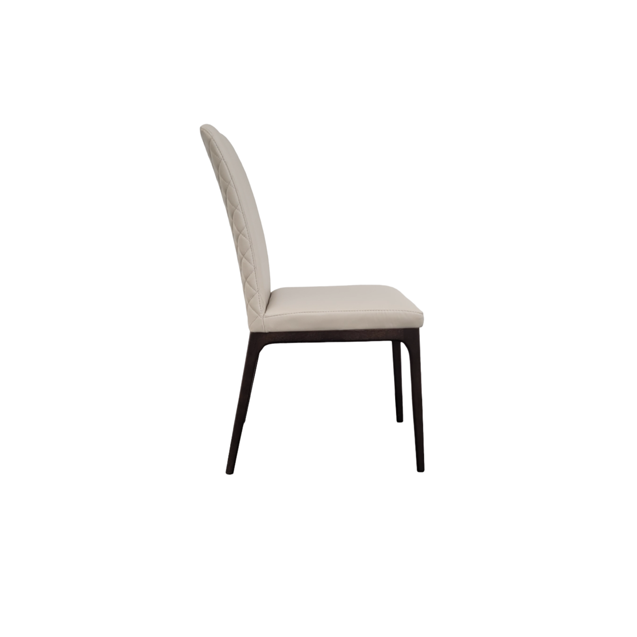 Nomad Wheat Leather  and Espresso Dining Chair