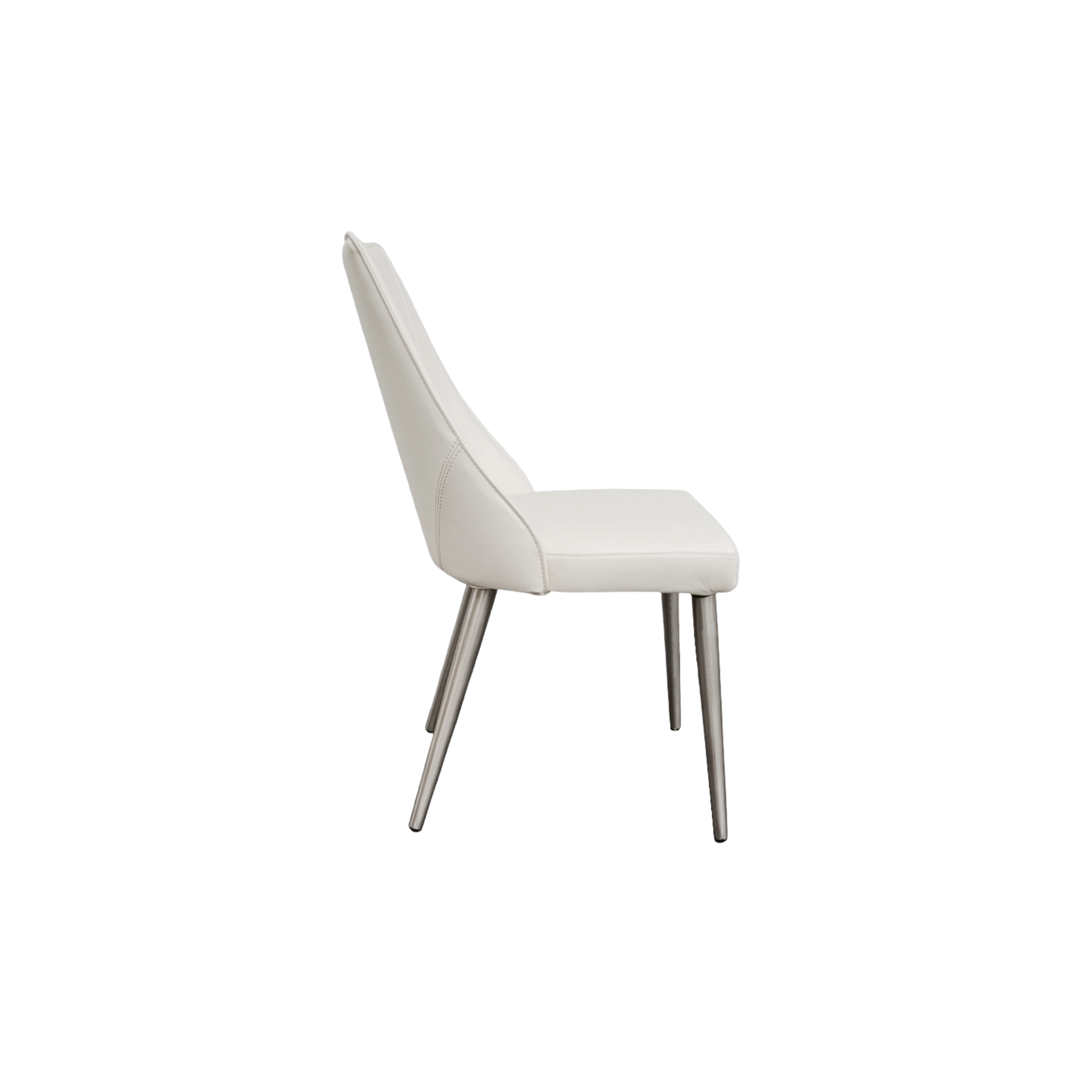 Urbana White Leather Chair