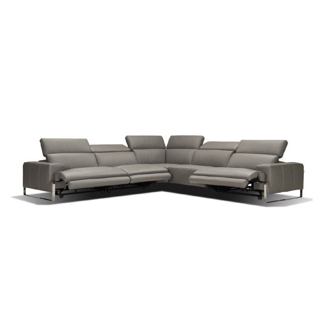 Valletta Leather Reclining Sectional