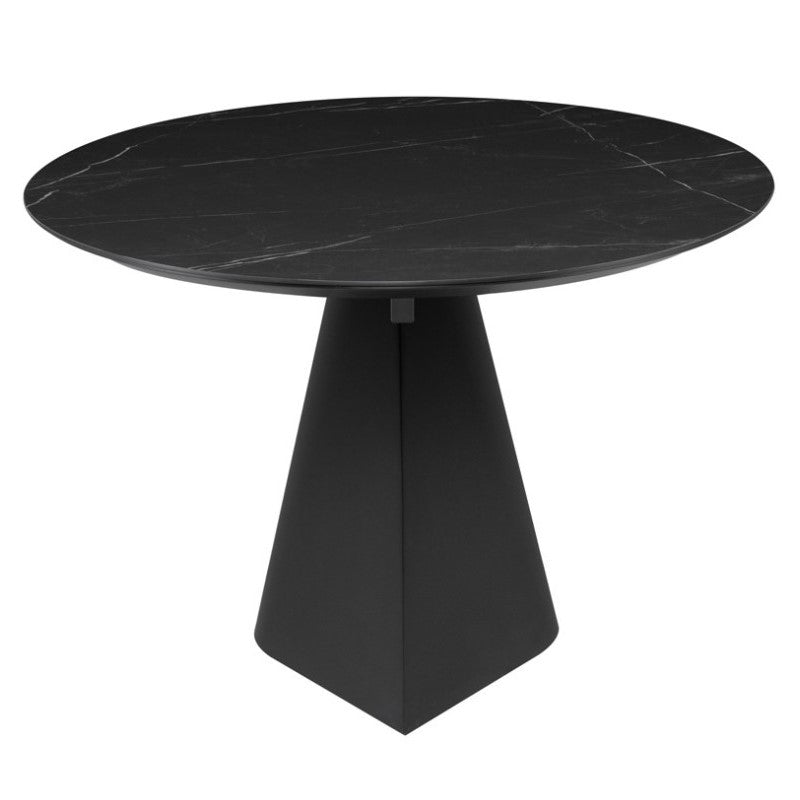 Oblo Black Oval dining table