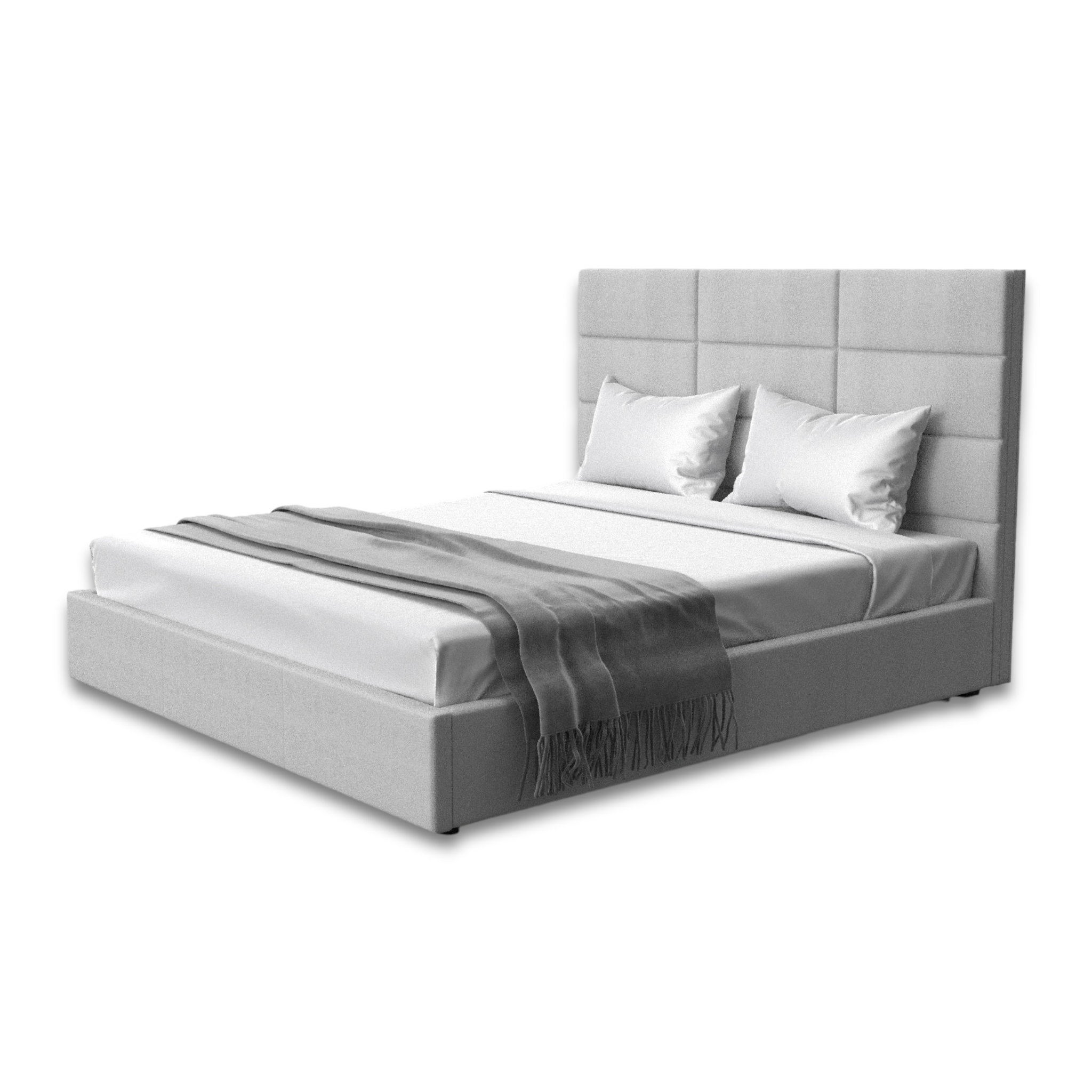 Champs Light Grey Bed